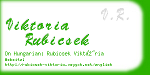 viktoria rubicsek business card
